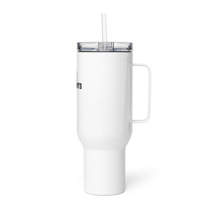 Travel mug with a handle