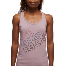 Load image into Gallery viewer, Black Diamond - Live. Climb. Repeat. - Tank Top - Womens
