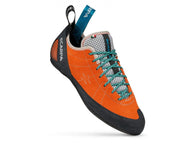 Past Season Scarpa - Women's Helix - Mandarin Red - Trad - Sport - Bouldering - Auto Belay - Climbing Shoes - Climb Source